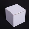 Factory direct supply of flip-top white paper boxes, cup packaging, small paper boxes, single corrugated square packaging, small white boxes details Picture